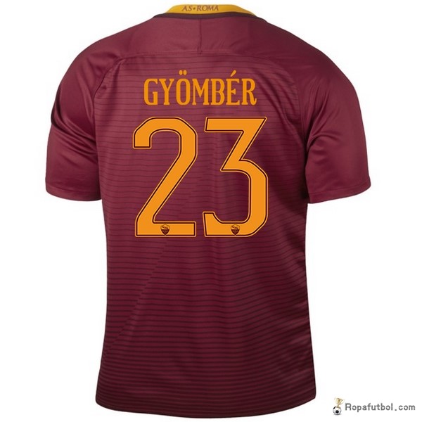 Camiseta As Roma Replica Primera Ropa Gyomber 2016/17 Rojo